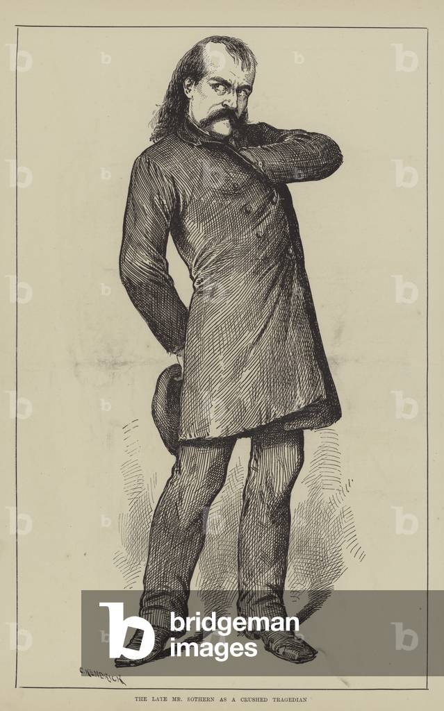 The late Mr Sothern as a Crushed Tragedian (engraving)