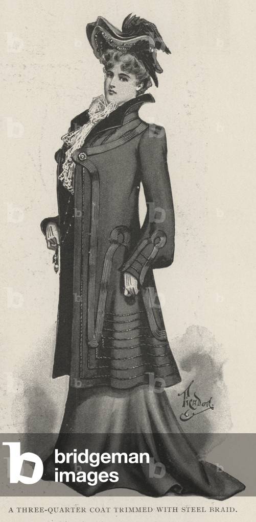 A Three-Quarter Coat trimmed with Steel Braid (litho)