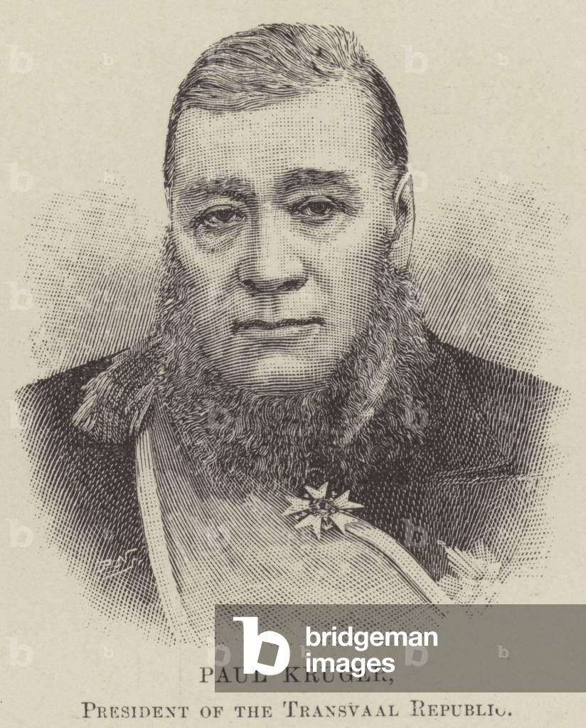 Paul Kruger, President of the Transvaal Republic (engraving)