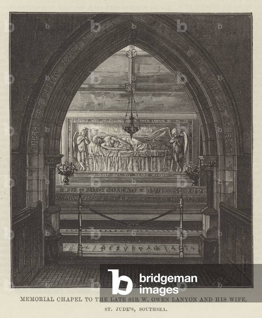 Memorial Chapel to the late Sir W Owen Lanyon and his Wife, St Jude's, Southsea (engraving)