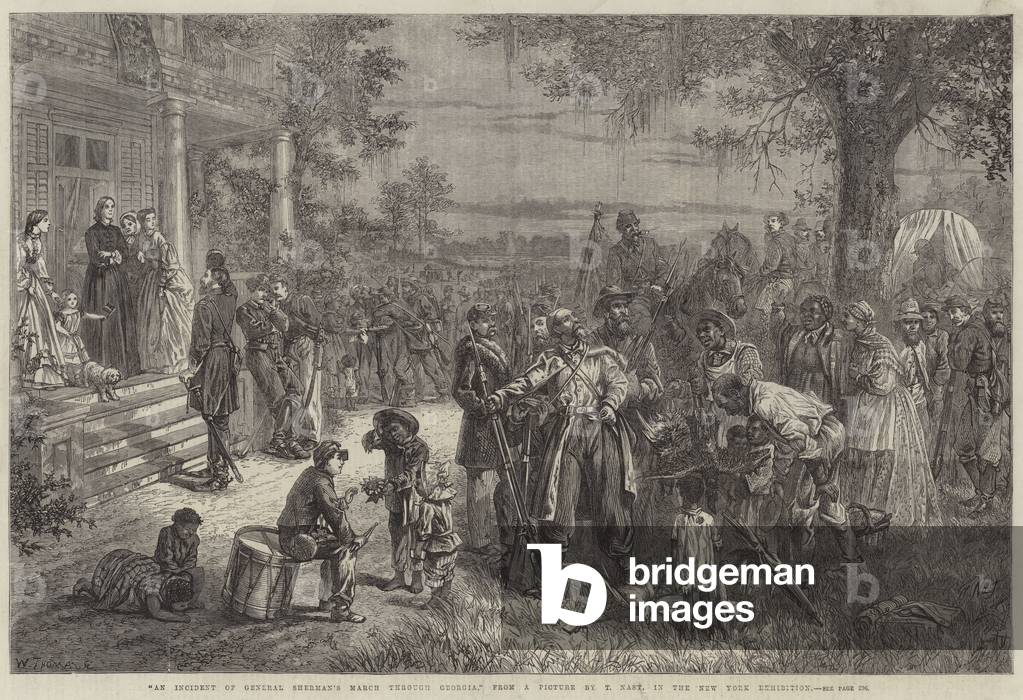 An Incident of General Sherman's March through Georgia (engraving)