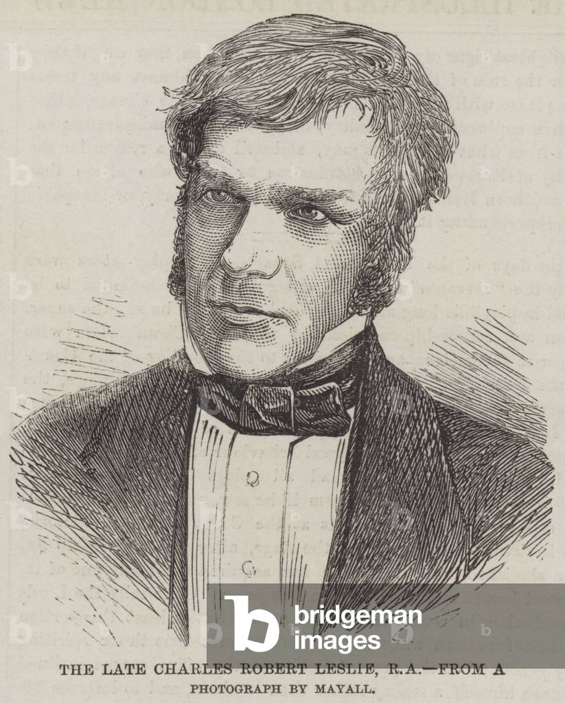 The late Charles Robert Leslie, RA (engraving)