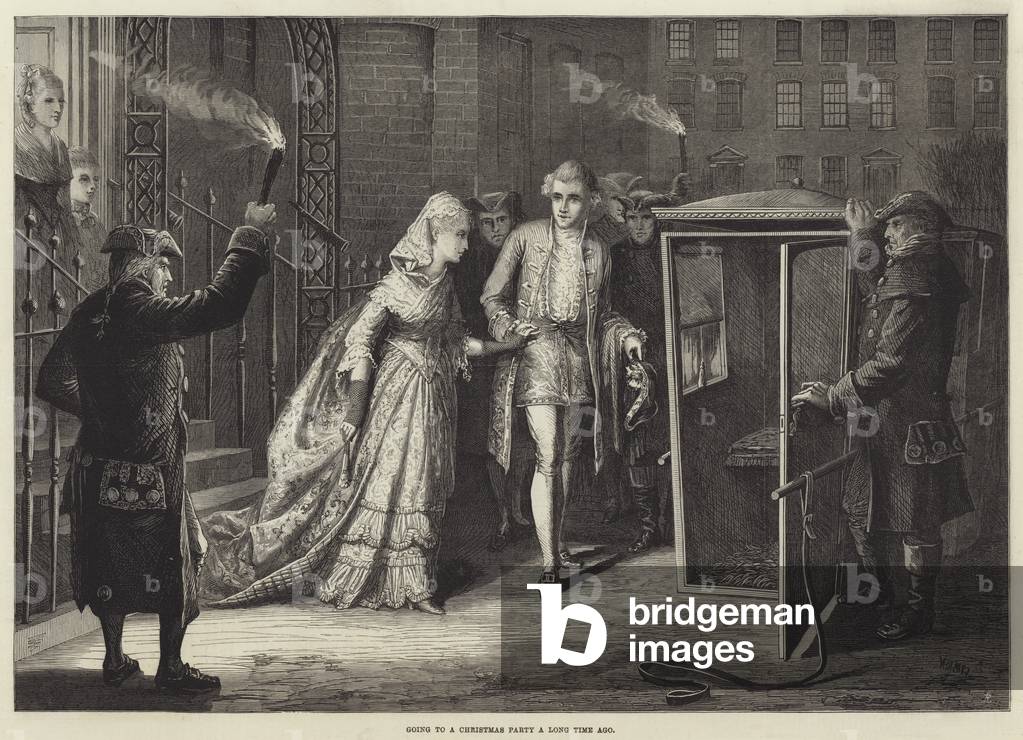 Going to a Christmas Party a Long Time Ago (engraving)