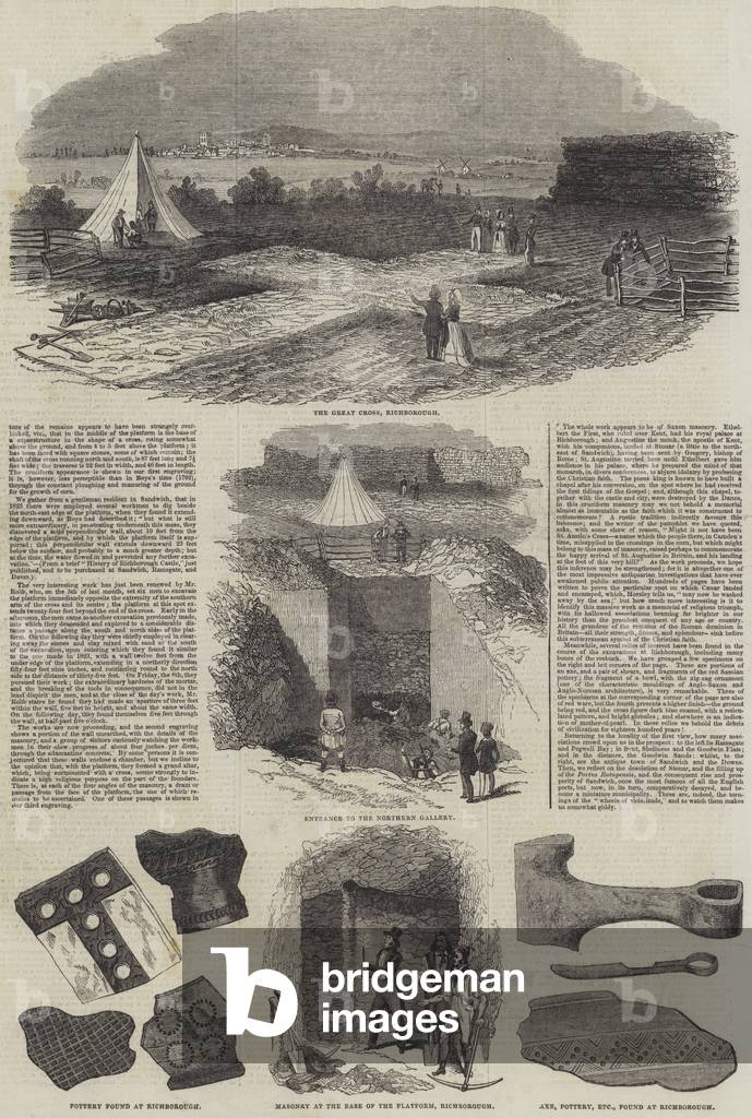 Discoveries at Richborough (engraving)