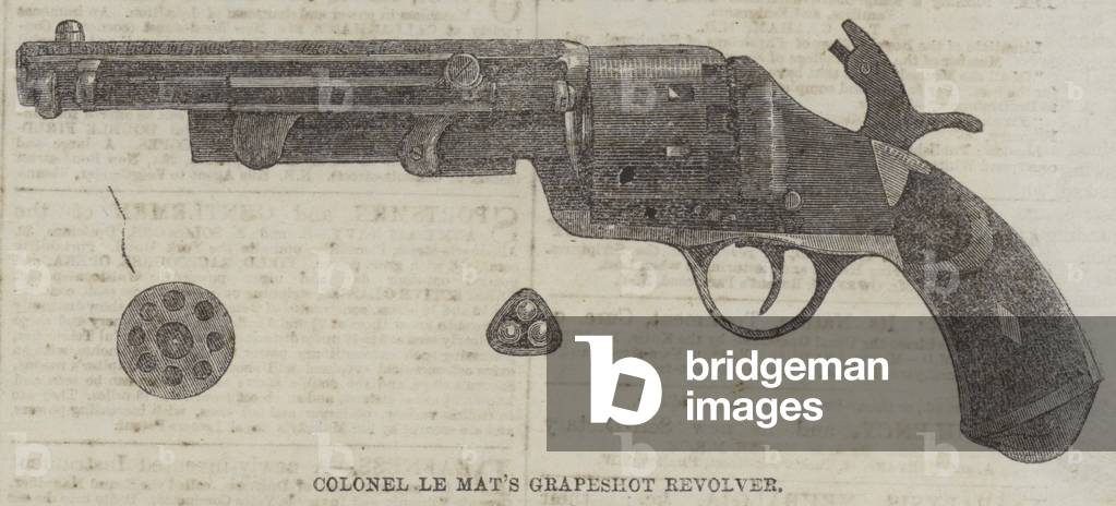 Colonel Le Mat's Grapeshot Revolver (engraving)