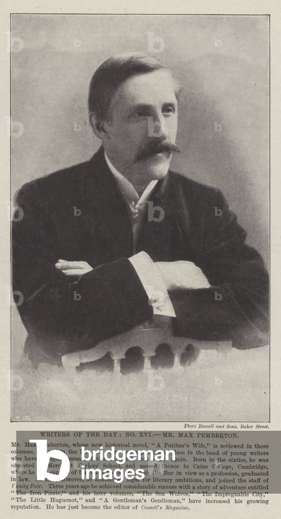 Writers of the Day, Mr Max Pemberton (b/w photo)