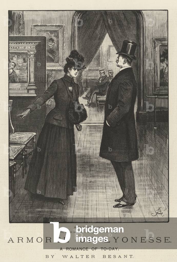 Armorel of Lyonesse, A Romance of To-Day, by Walter Besant (engraving)