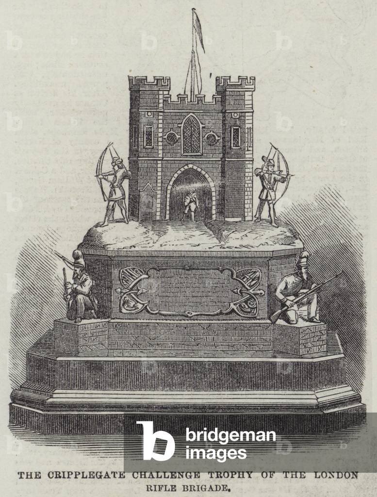 The Cripplegate Challenge Trophy of the London Rifle Brigade (engraving)
