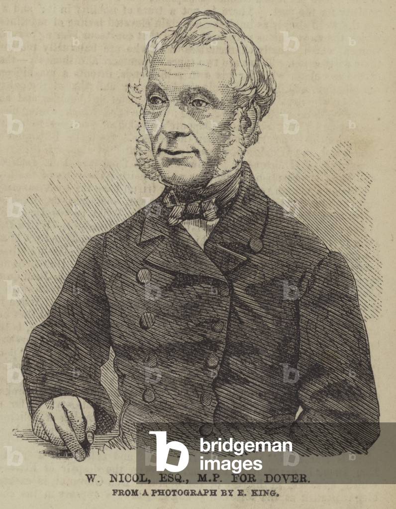 W Nicol, Esquire, MP for Dover (engraving)