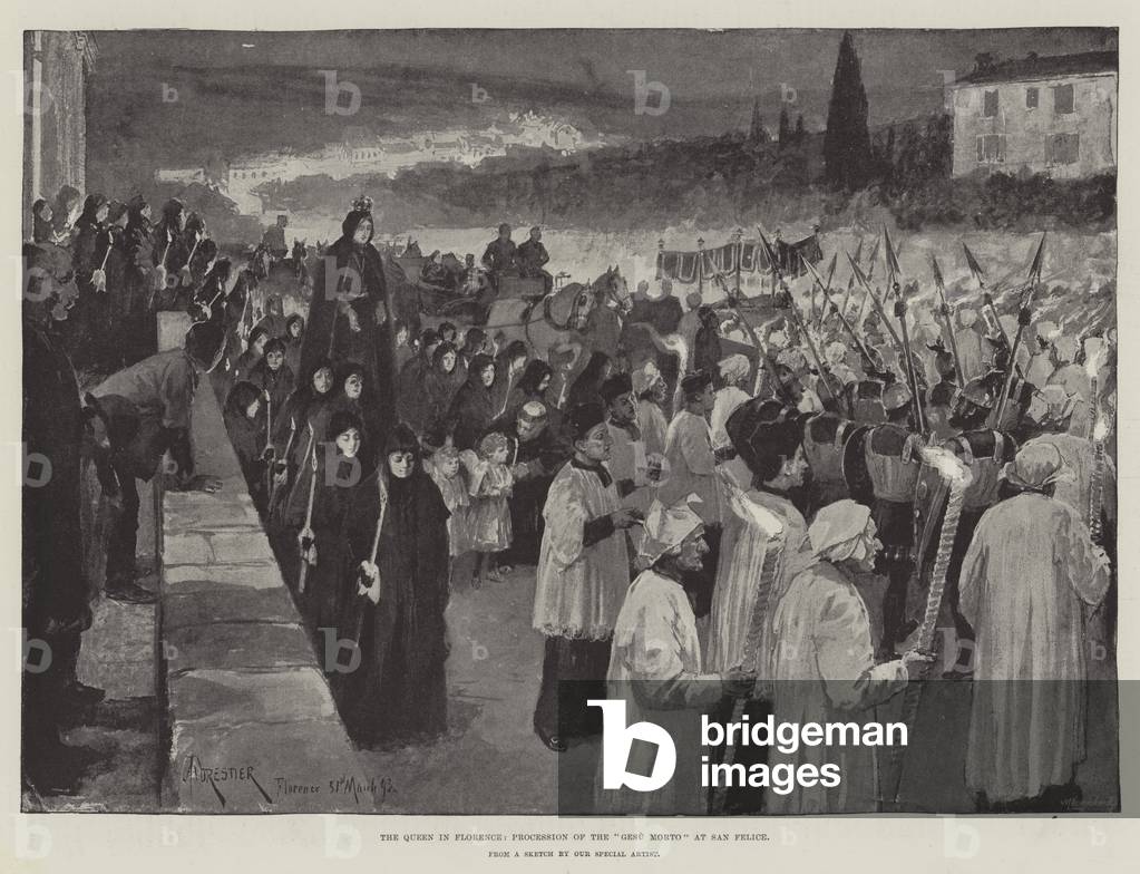 The Queen in Florence, Procession of the 