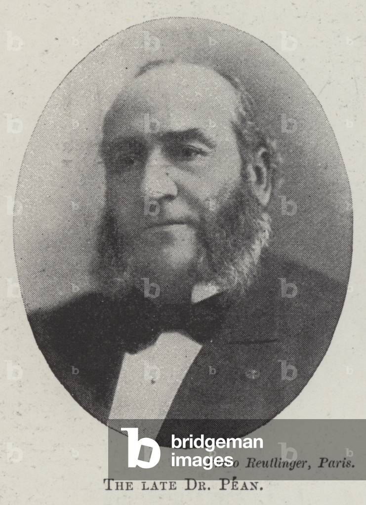 The late Dr Pean (b/w photo)