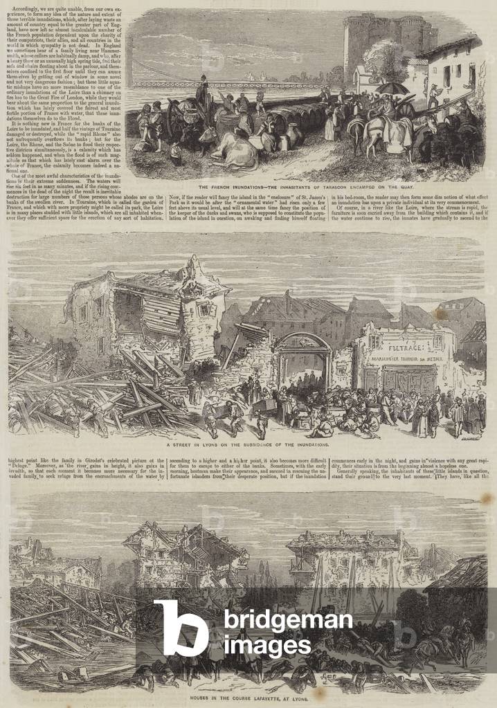 The Inundations in France (engraving)