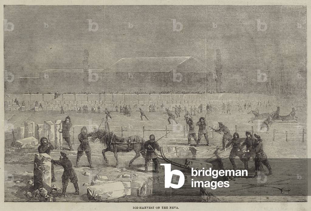 Ice-Harvest on the Neva (engraving)