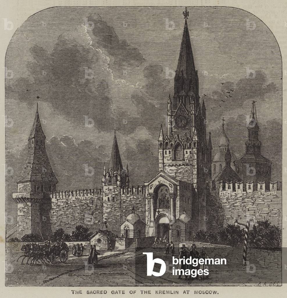 The Sacred Gate of the Kremlin at Moscow (engraving)
