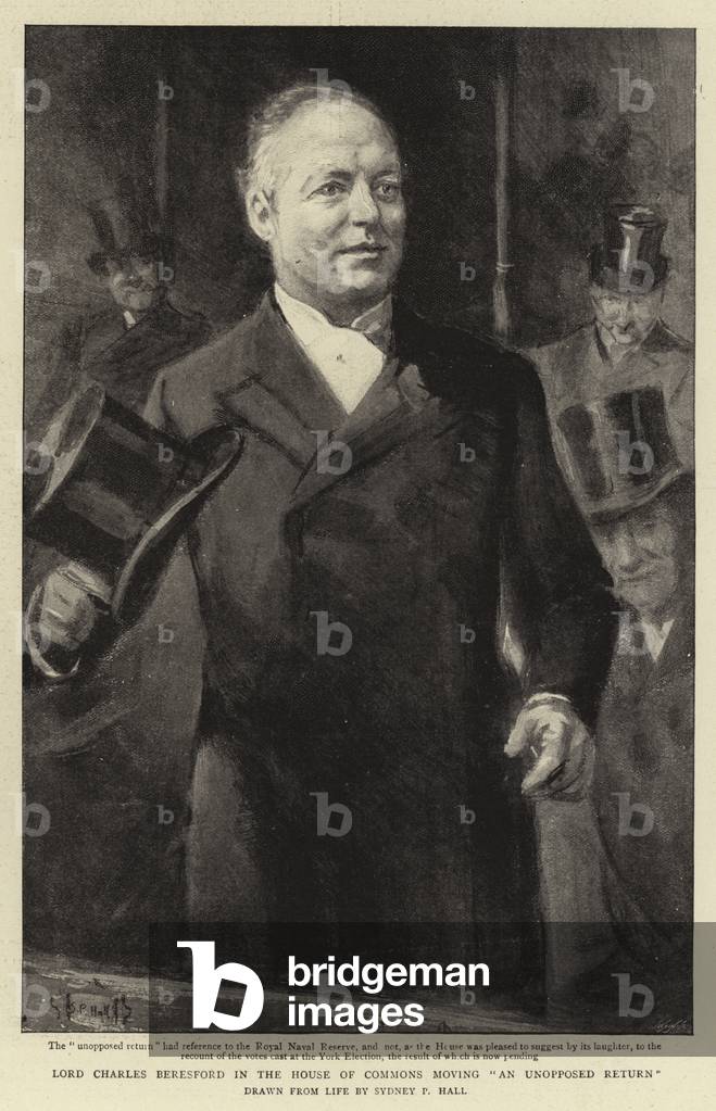 Lord Charles Beresford in the House of Commons moving 