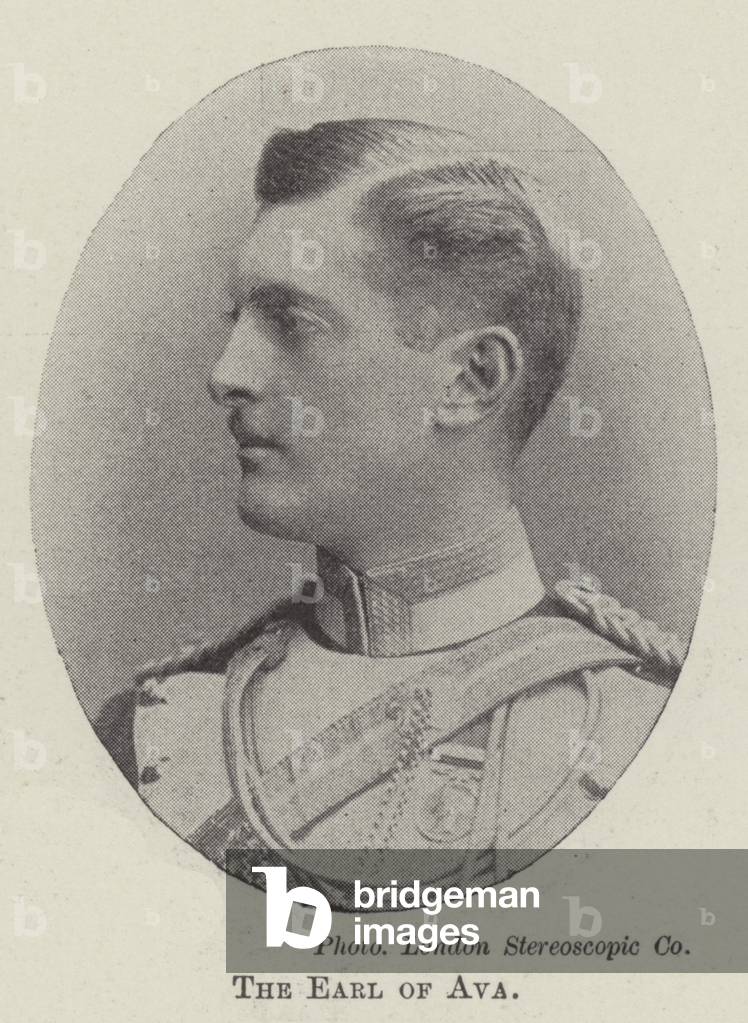 The Earl of Ava (b/w photo)
