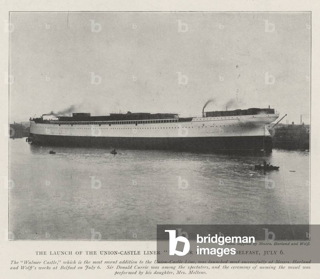 The Launch of the Union-Castle Liner 