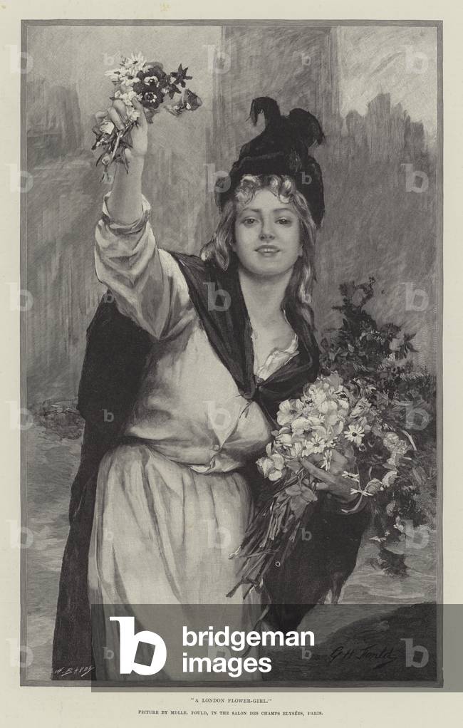 A London Flower-Girl (engraving)