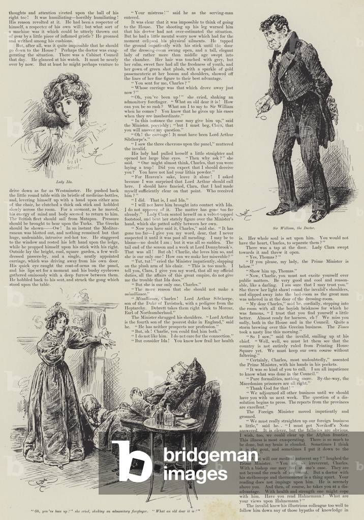 A Question of Diplomacy, by Arthur Conan Doyle (engraving)