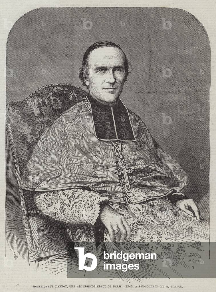 Monseigneur Darboy, the Archbishop Elect of Paris (engraving)