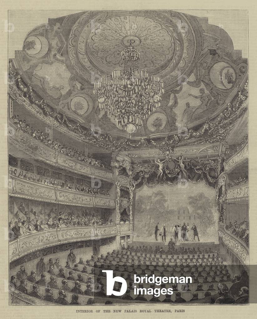Interior of the New Palais Royal Theatre, Paris (engraving)