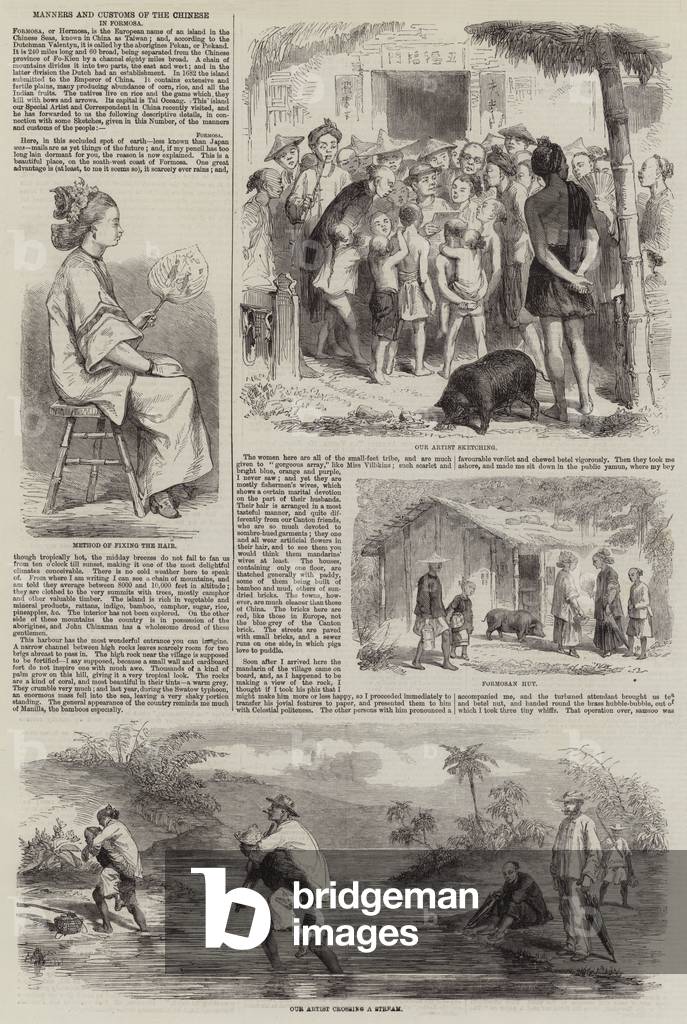 Manners and Customs of the Chinese in Formosa (engraving)