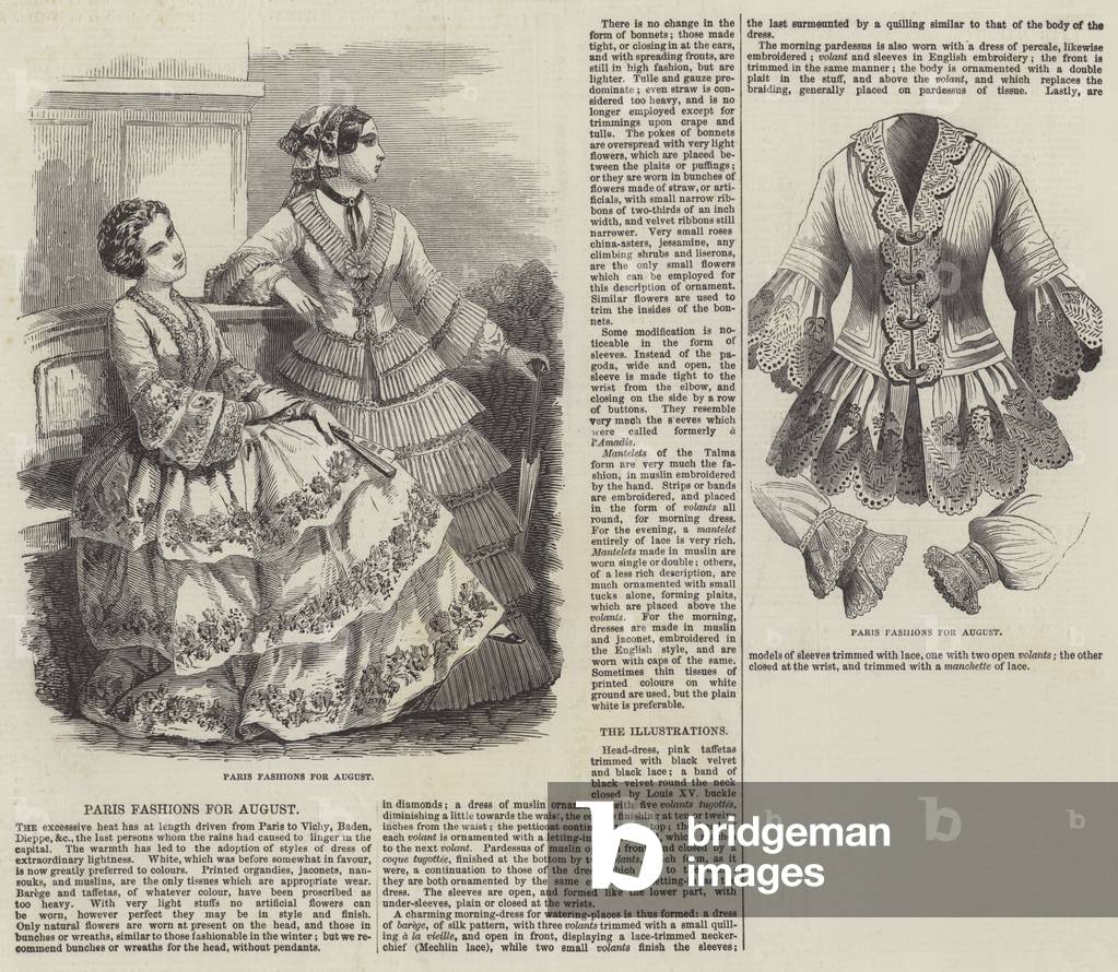 Paris Fashions for August (engraving)