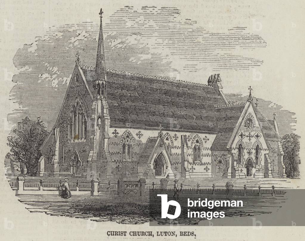 Christ Church, Luton, Beds (engraving)