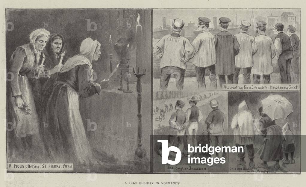 A July Holiday in Normandy (litho)