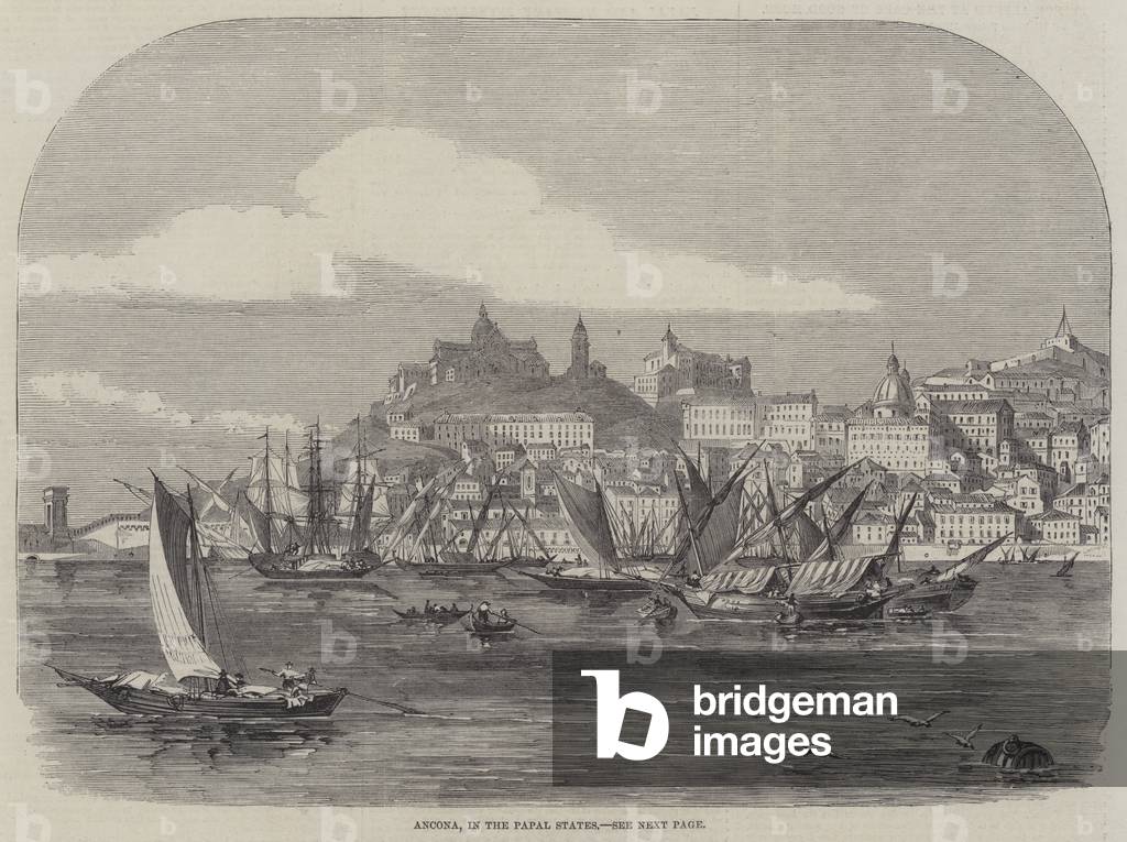 Ancona, in the Papal States (engraving)