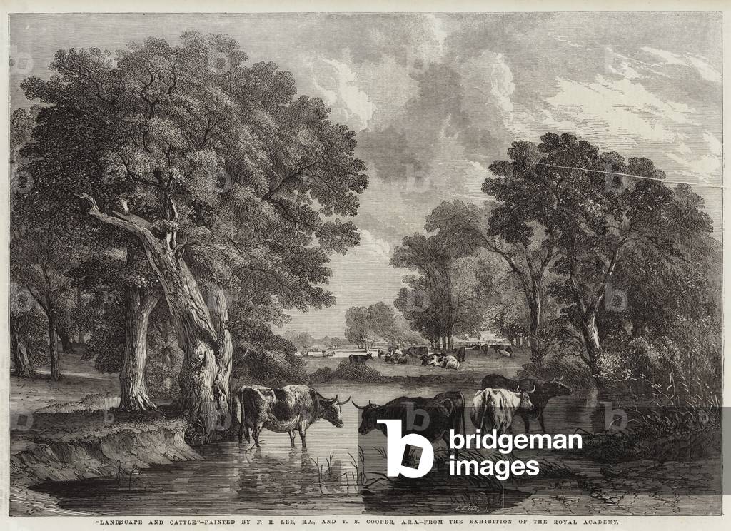 Landscape and Cattle (engraving)