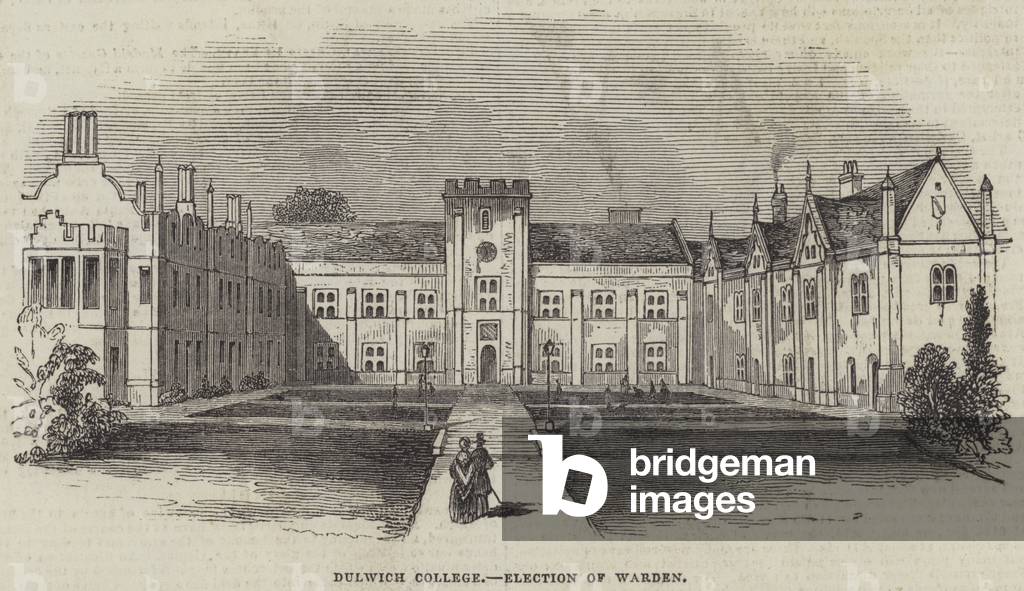 Dulwich College, Election of Warden (engraving)