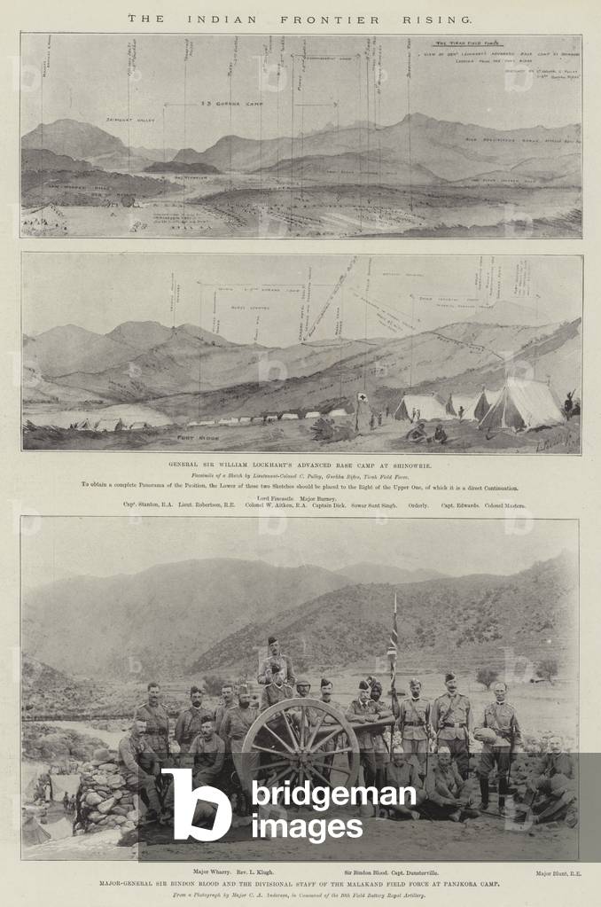 The Indian Frontier Rising (litho)