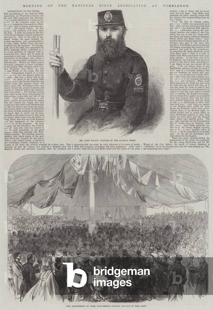 Meeting of the National Rifle Association at Wimbledon (engraving)