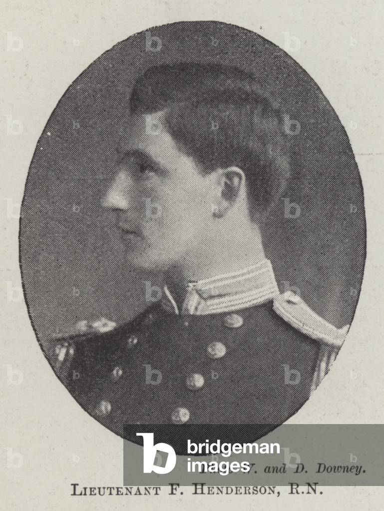 Lieutenant F Henderson, RN (b/w photo)