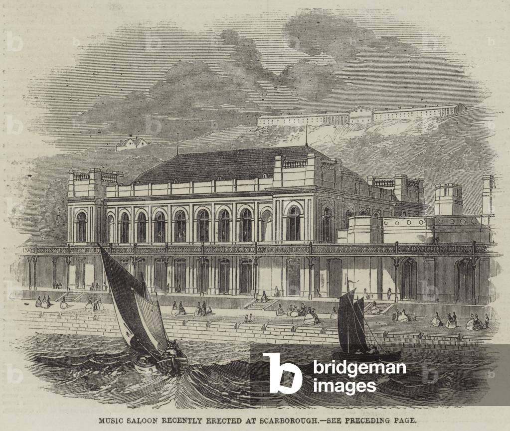 Music Saloon recently erected at Scarborough (engraving)