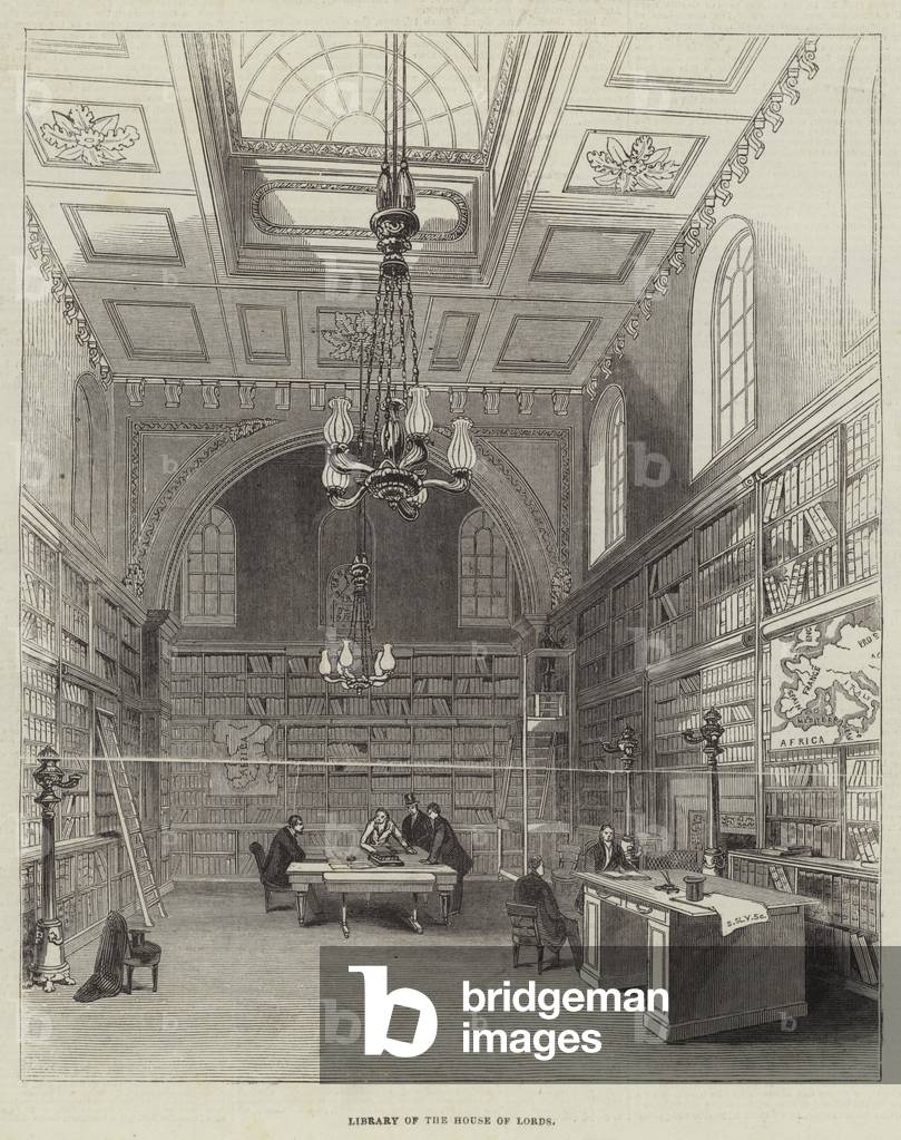 Library of the House of Lords (engraving)