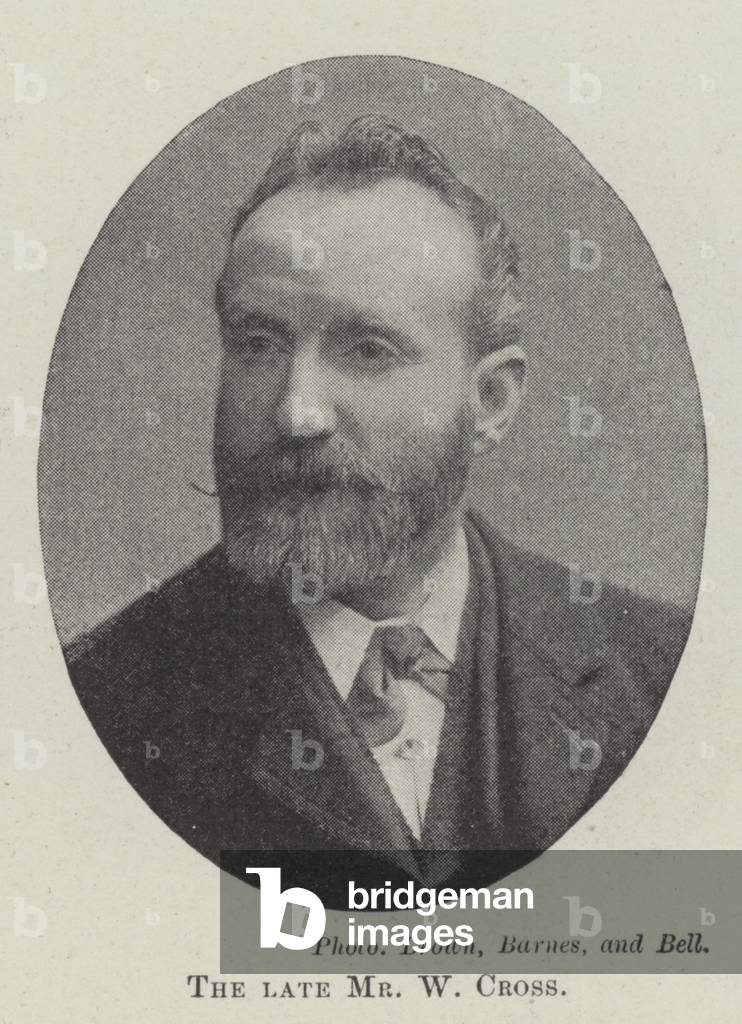 The late Mr W Cross (b/w photo)