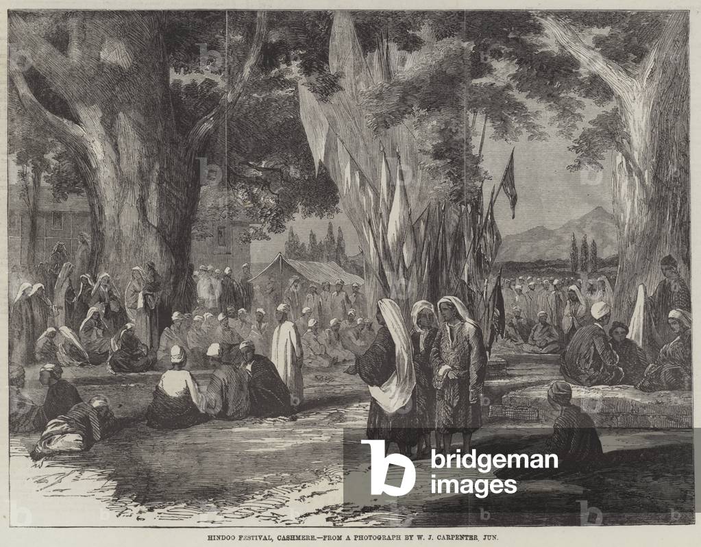 Hindoo Festival, Cashmere (engraving)