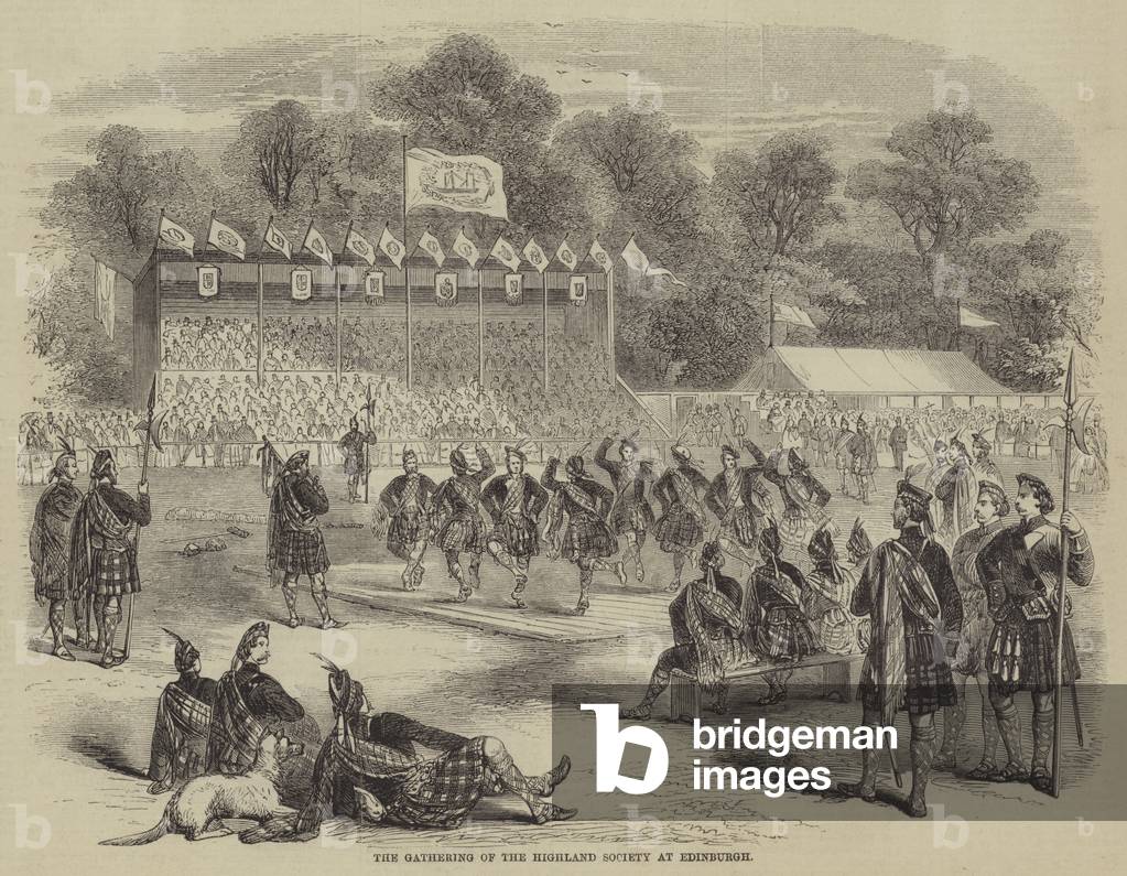 The Gathering of the Highland Society at Edinburgh (engraving)
