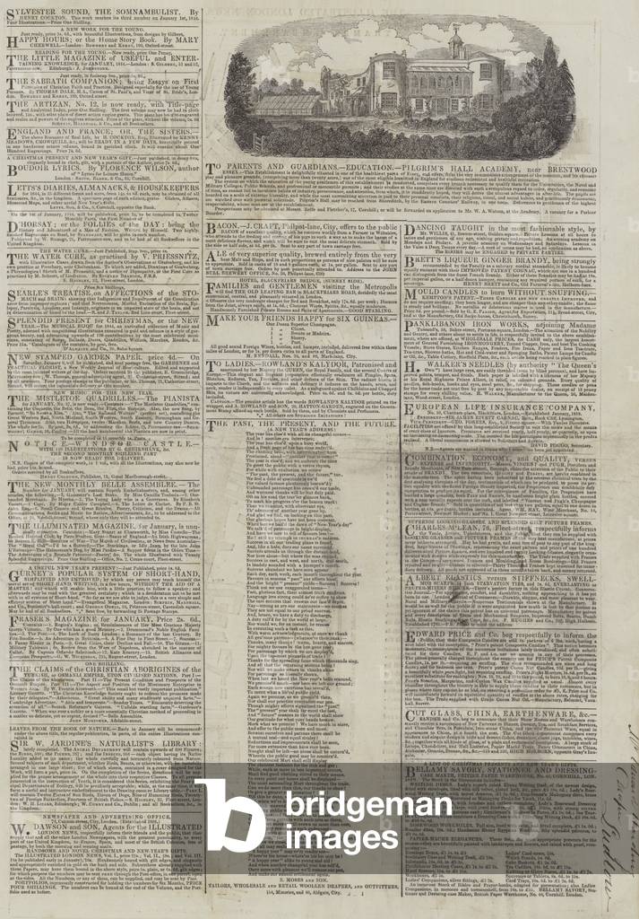 Page of Advertisements (engraving)