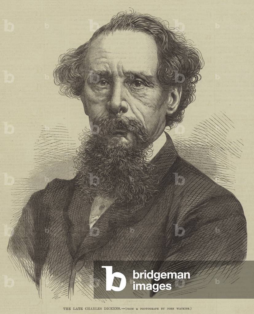 The late Charles Dickens (engraving)