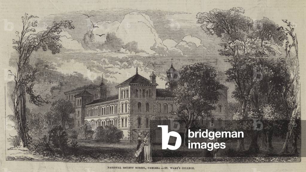 National Society School, Chelsea, St Mark's College (engraving)