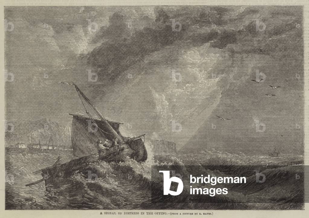 A Signal of Distress in the Offing (engraving)