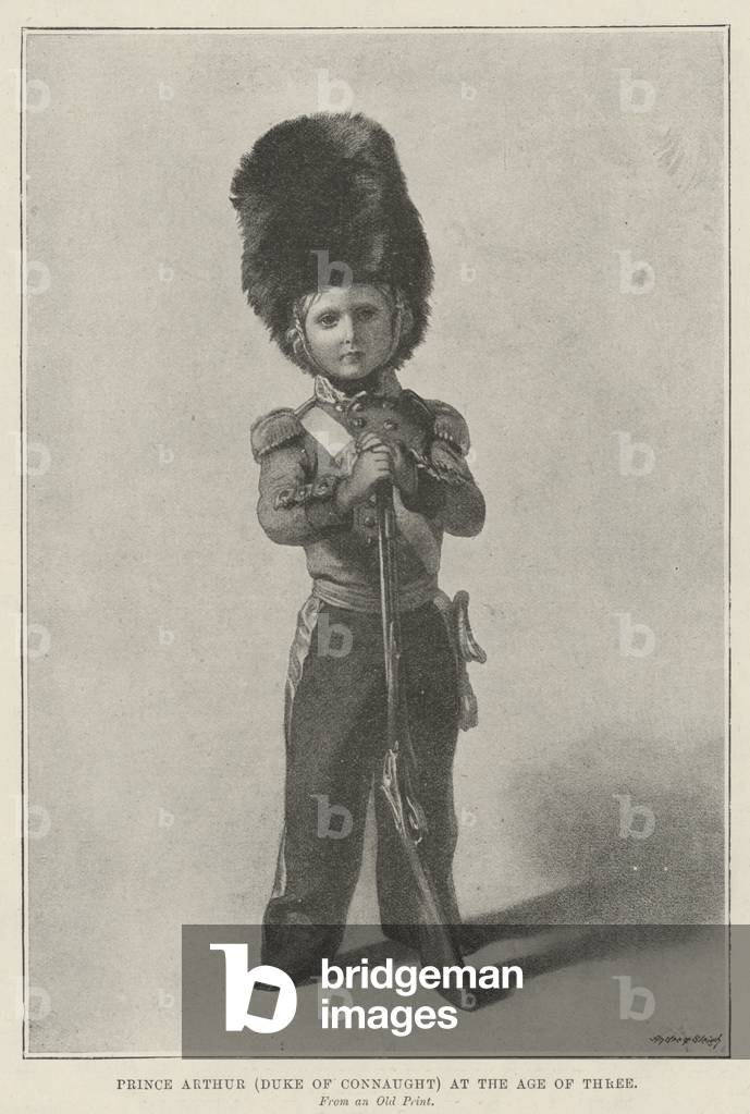 Prince Arthur (Duke of Connaught) at the Age of Three (litho)