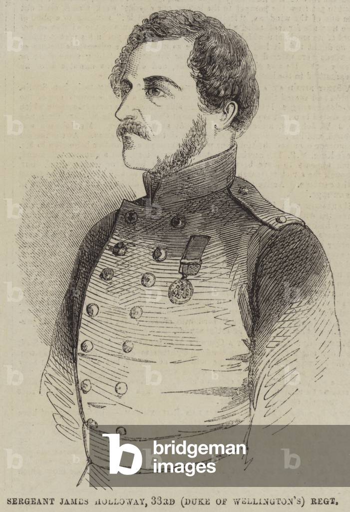 Sergeant James Holloway, 33rd (Duke of Wellington's) Regiment (engraving)