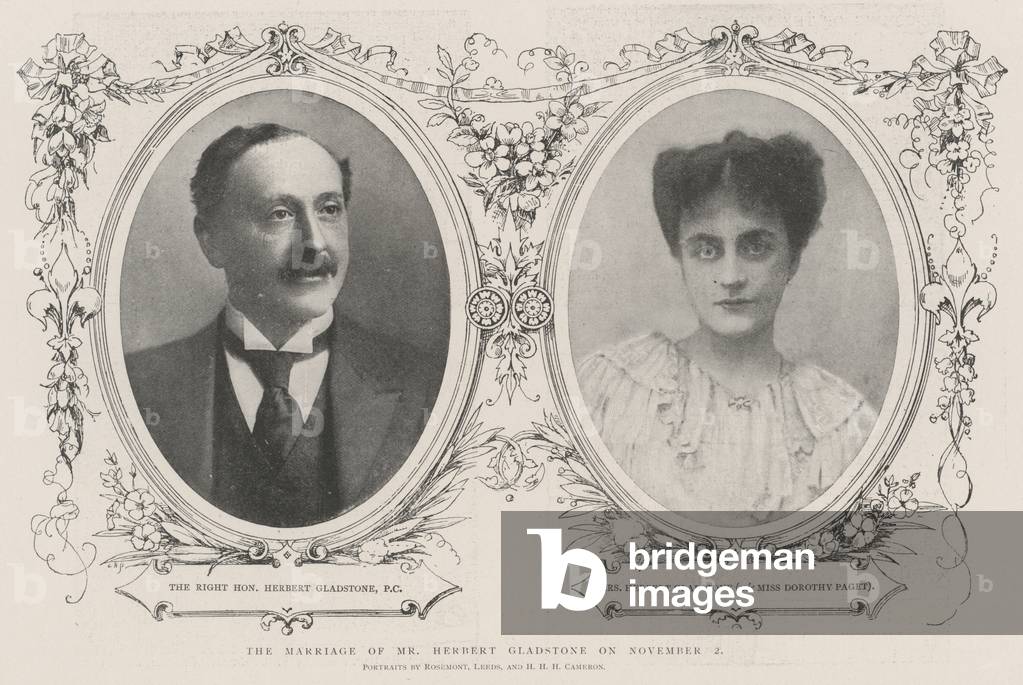The Marriage of Mr Herbert Gladstone on 2 November (litho)