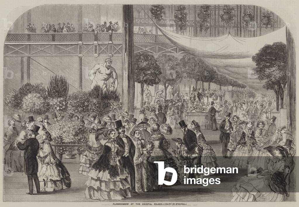 Flower-Show at the Crystal Palace (engraving)