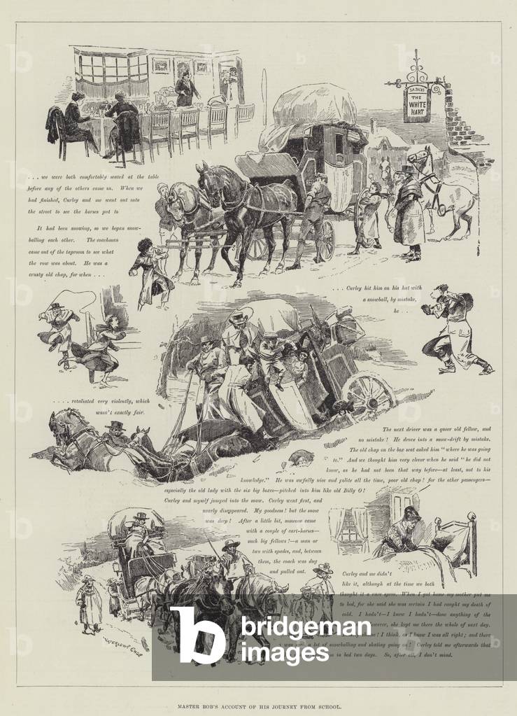 Master Bob's Account of his Journey from School (engraving)