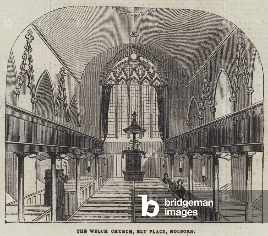 Opening of the Metropolitan Welch Church (engraving)